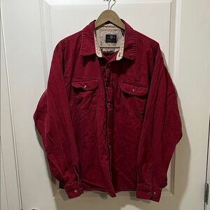 Wrangler Men's Deep Red Shirt Jacket